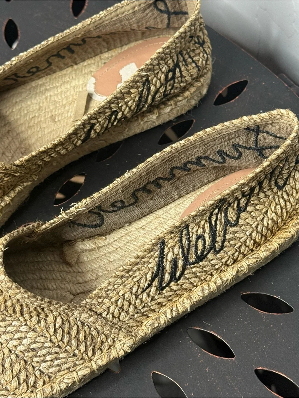 Zara Woven Espadrille Slip-Ons in Natural Beige